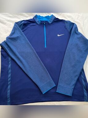 Nike Men’s Dual Blue Quarter-Zip golf Training Top